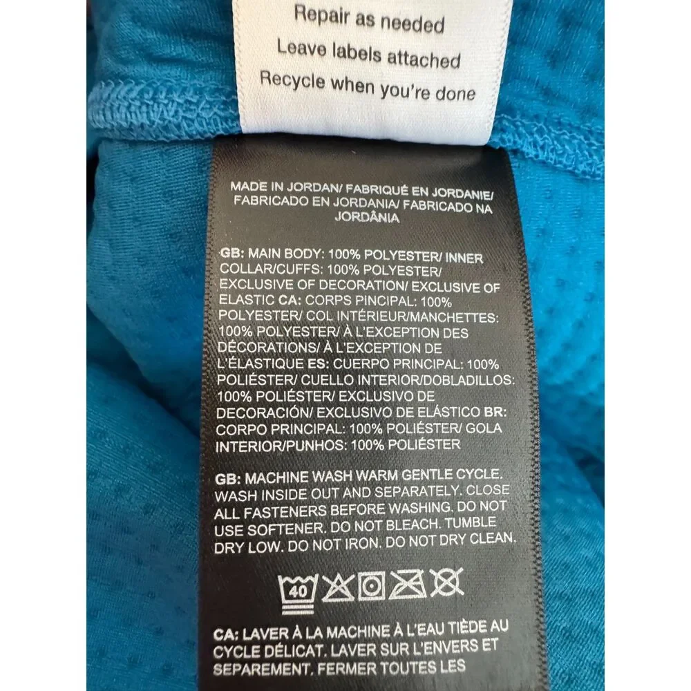 North Face Men's Dotknit Thermal 1/4 Zip Dusk Blue XL NWT Flash Dry Insulate